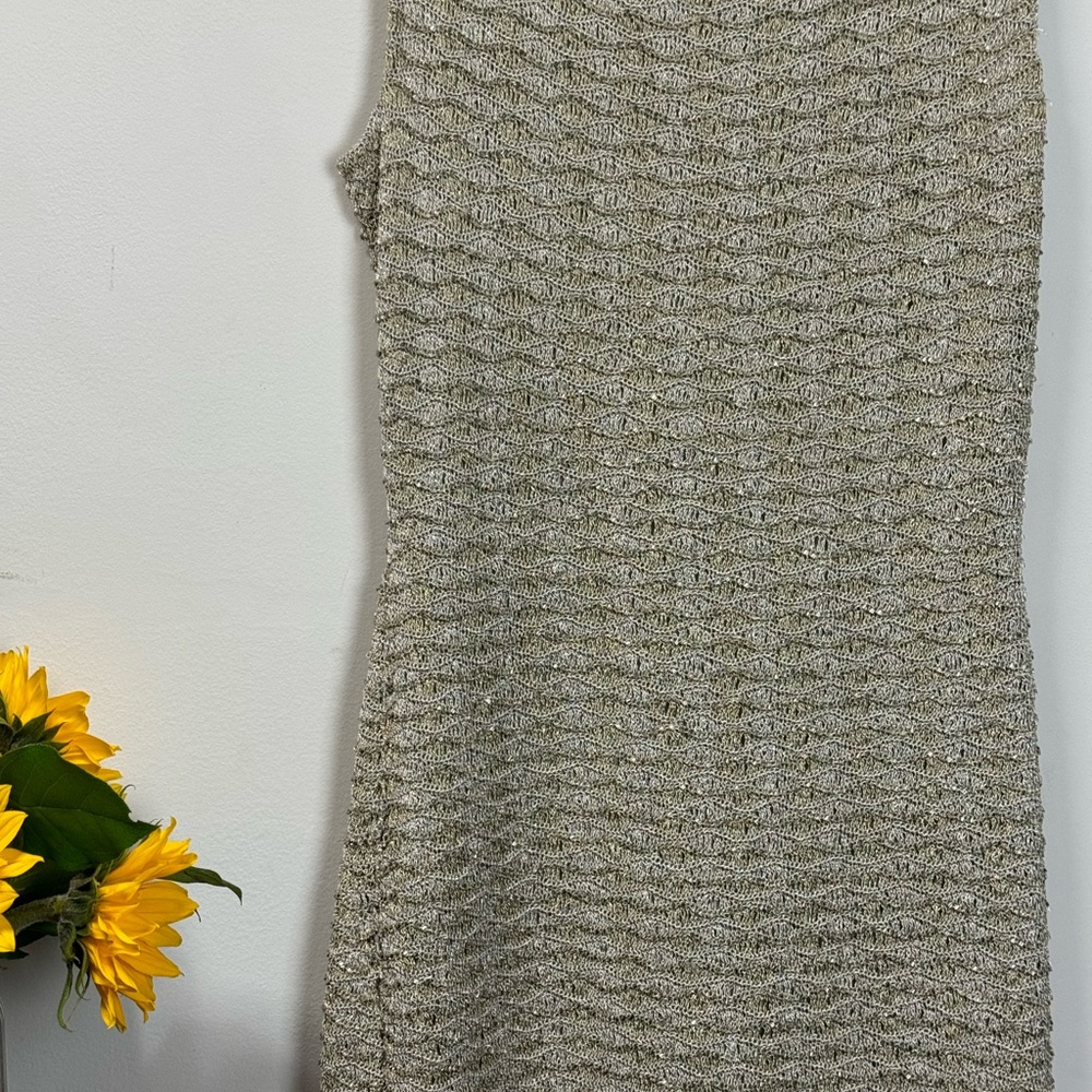 Vintage Gold Beaded Carmen Marc Valvo Mini Dress - Picture 3 of 8